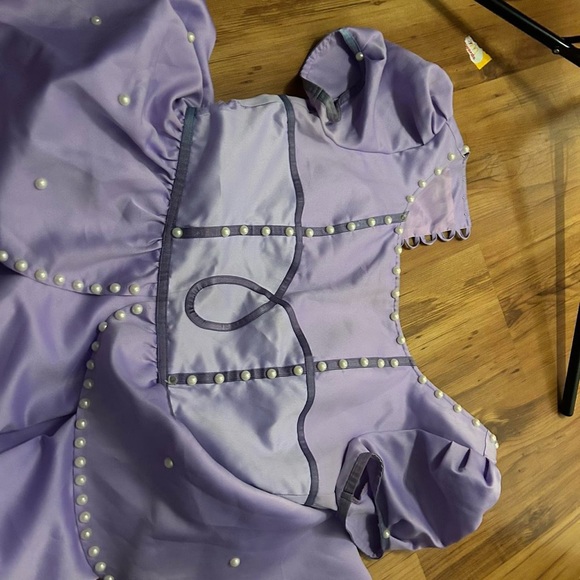 sofia the first dress party princess cosplay costume - Picture 3 of 3